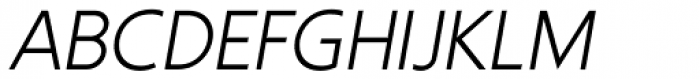 Kirshaw Light Italic Font UPPERCASE