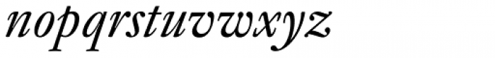 Kis Antiqua Now TB Pro Regular Italic Font LOWERCASE