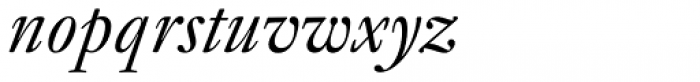 Kis Antiqua Now TH Pro Regular Italic Font LOWERCASE