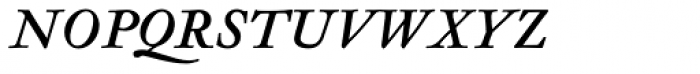Kis BQ Italic SC Font LOWERCASE