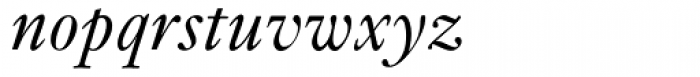 Kis Classico Italic Font LOWERCASE