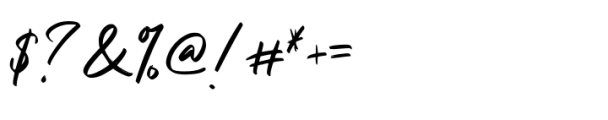 Kishara Signature Font OTHER CHARS