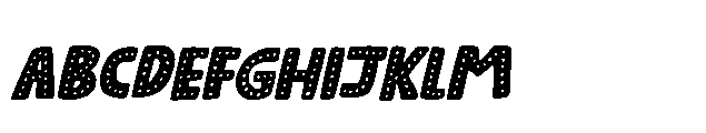 Kissy Face Dots Italic FONT