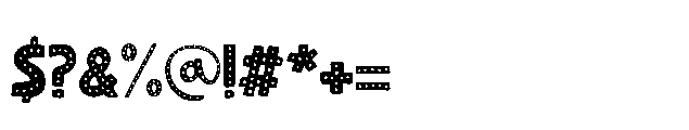 Kissy Face Dots Regular Font OTHER CHARS
