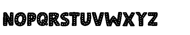 Kissy Face Dots Regular Font UPPERCASE