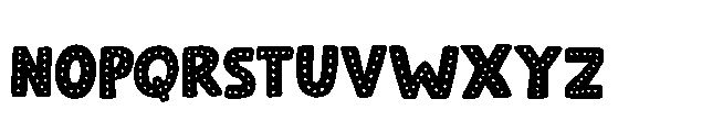 Kissy Face Dots Regular Font LOWERCASE