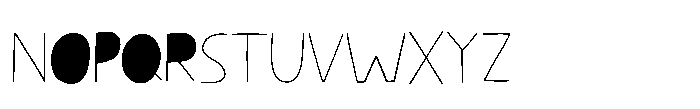 Kissy Face Line Closed Regular Font UPPERCASE