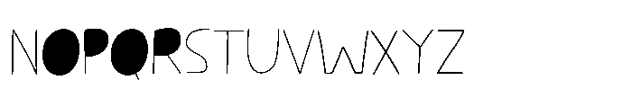 Kissy Face Line Closed Regular Font LOWERCASE