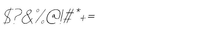 Kissy Face Line Italic Font OTHER CHARS