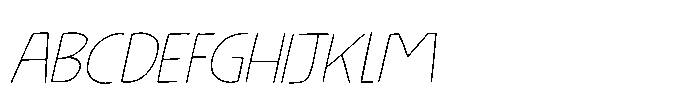 Kissy Face Line Italic Font UPPERCASE