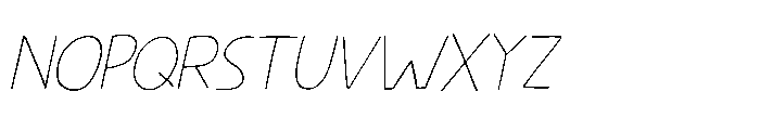 Kissy Face Line Italic Font UPPERCASE