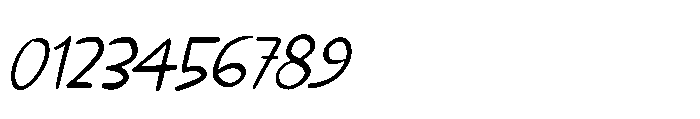 Kissy Face Pencil Italic Font OTHER CHARS