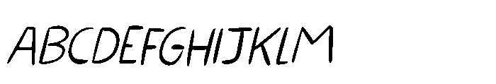 Kissy Face Pencil Italic FONT