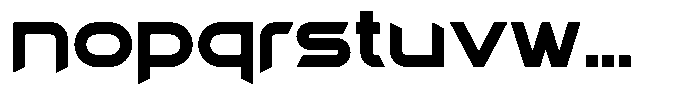 Kitcut L Extra Bold Font LOWERCASE