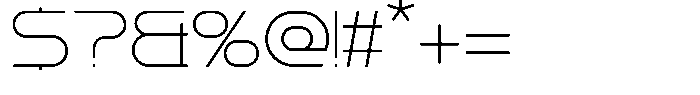 Kitcut S Thin Font OTHER CHARS