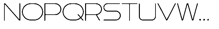 Kitcut S Thin Font UPPERCASE