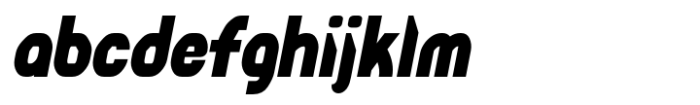 Kithan Condensed Italic Font LOWERCASE