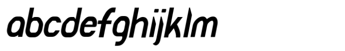 Kithan Semi Light Condensed Italic Font LOWERCASE