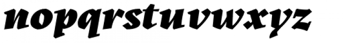 Kitsch Black Italic Font LOWERCASE