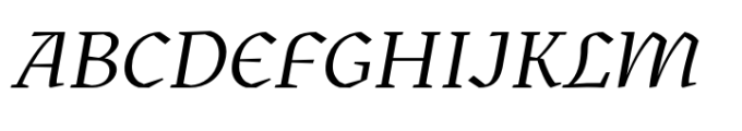 Kitsch Italic Font UPPERCASE