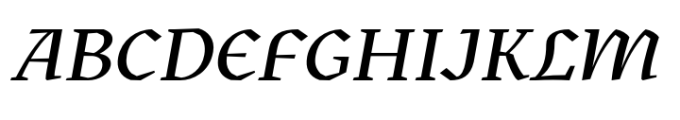 Kitsch Medium Italic Font UPPERCASE