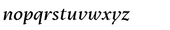Kitsch Medium Italic Font LOWERCASE