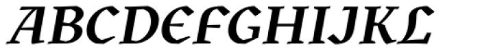 Kitsch Semibold Italic Font UPPERCASE