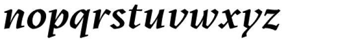 Kitsch Semibold Italic Font LOWERCASE