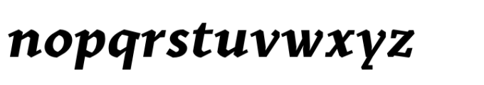Kitsch Text Bold Italic Font LOWERCASE