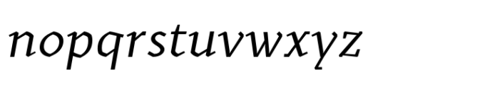 Kitsch Text Italic Font LOWERCASE