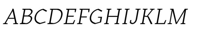 Kitsch Text Light Italic Font UPPERCASE