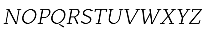 Kitsch Text Light Italic Font UPPERCASE