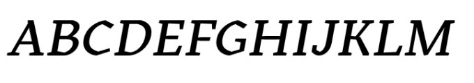 Kitsch Text Medium Italic Font UPPERCASE