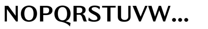 Kiva Sans Demi Bold Font UPPERCASE
