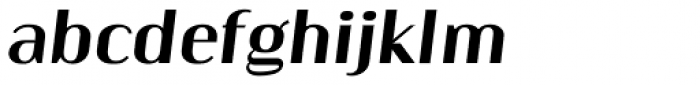 Kiyana Display Semi Bold Oblique Font LOWERCASE
