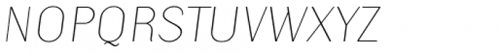 Kiyana Display Thin Oblique Font UPPERCASE