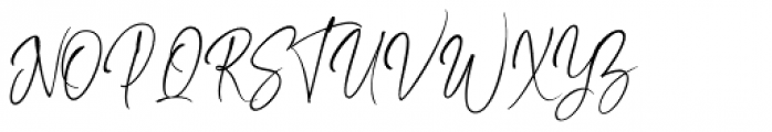 Kiysoom Signature Regular Font UPPERCASE