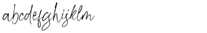 Kiysoom Signature Regular Font LOWERCASE