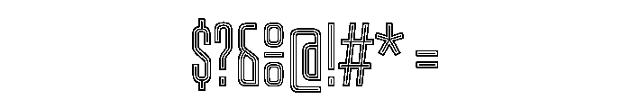 Kicker Doubleline Instance Font OTHER CHARS