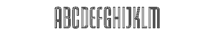 Kicker Doubleline Instance Font UPPERCASE