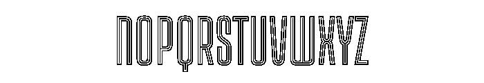 Kicker Doubleline Instance Font UPPERCASE