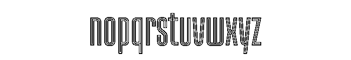 Kicker Doubleline Instance Font LOWERCASE