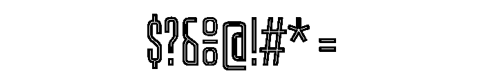Kicker Inline Instance Font OTHER CHARS