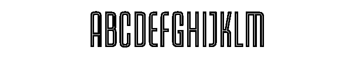 Kicker Inline Instance Font UPPERCASE