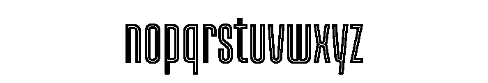 Kicker Inline Instance Font LOWERCASE