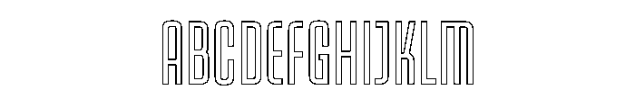 Kicker Outline Instance Font UPPERCASE