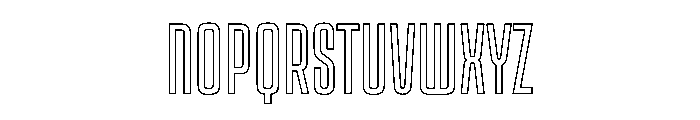 Kicker Outline Instance Font UPPERCASE