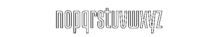 Kicker Outline Instance Font LOWERCASE