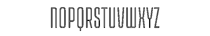 Kicker Thinline Instance Font UPPERCASE