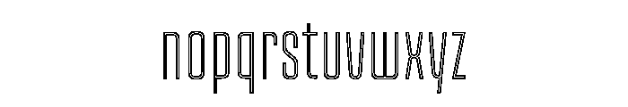 Kicker Thinline Instance Font LOWERCASE